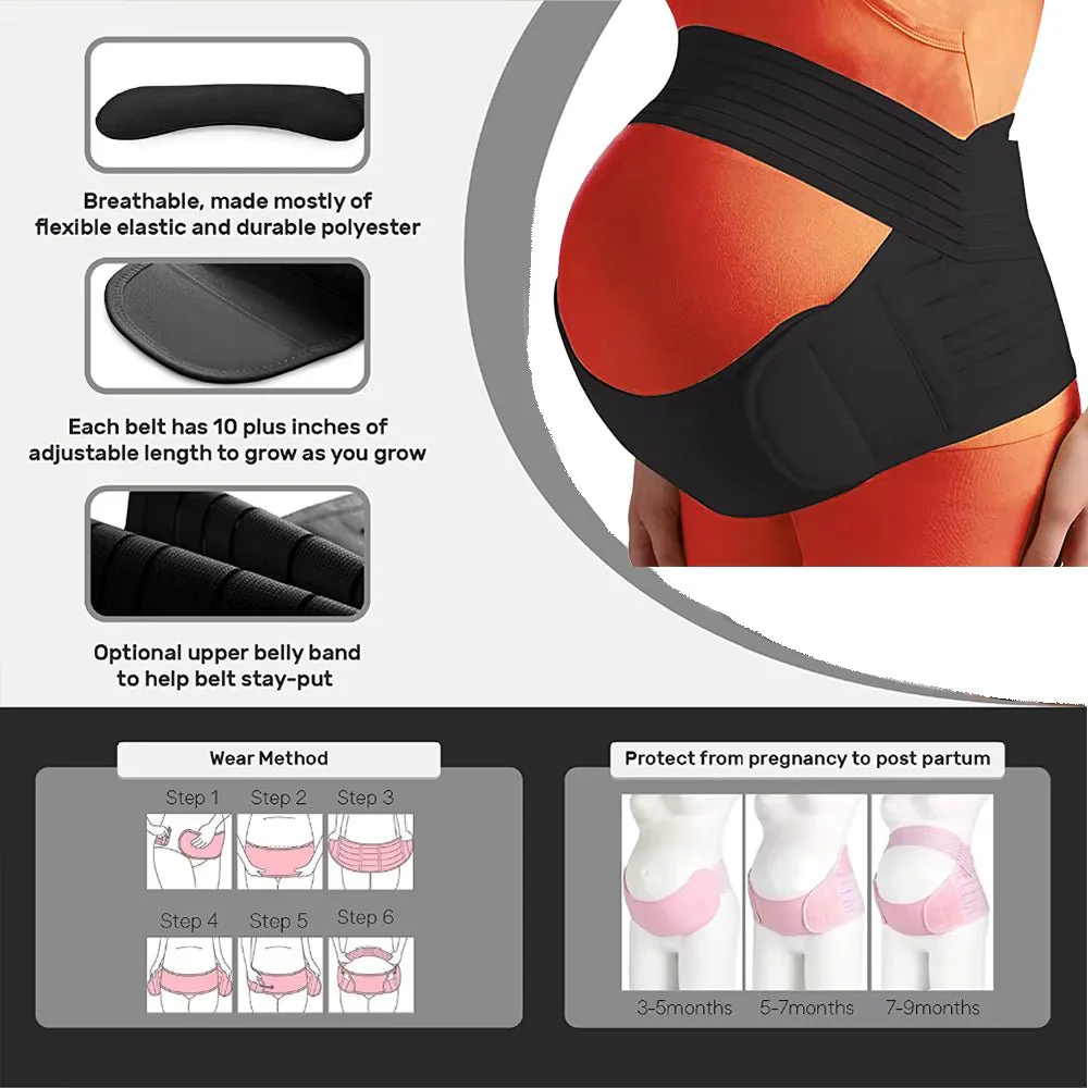 BUMBELLA – 3-in-1 Pregnancy Support Belt for Comfort & Stability, Adjustable & Breathable - Image 9