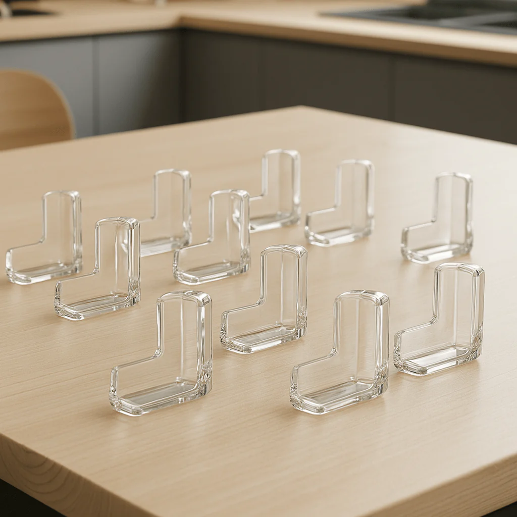BUMPCARE – Transparent silicone corner protectors for safe edges at home