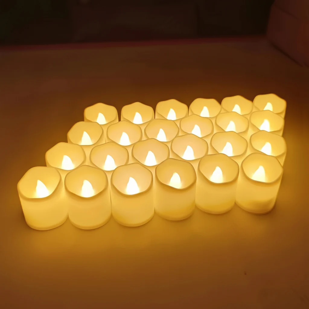 CALMCANDLE – Flameless LED tealights with warm flickering effect for safe ambiance - Image 6