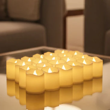 CALMCANDLE – Flameless LED tealights with warm flickering effect for safe ambiance - Image 8