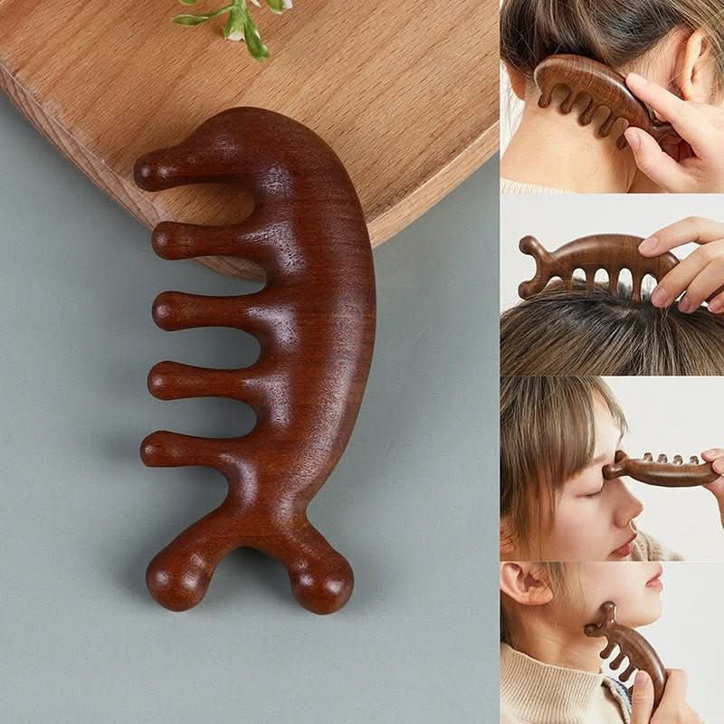 Calmcomb - Luxury Sandalwood Massage Comb | Antistatic & ideal for hair care & scalp massage - Image 3