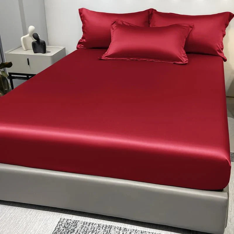 CALMERA GENTLUX – Soft Ice Silk Satin Fitted Sheet for Luxurious Comfort - Image 16
