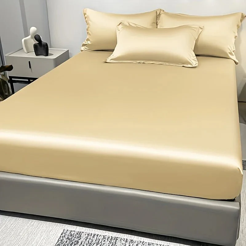 CALMERA GENTLUX – Soft Ice Silk Satin Fitted Sheet for Luxurious Comfort - Image 18