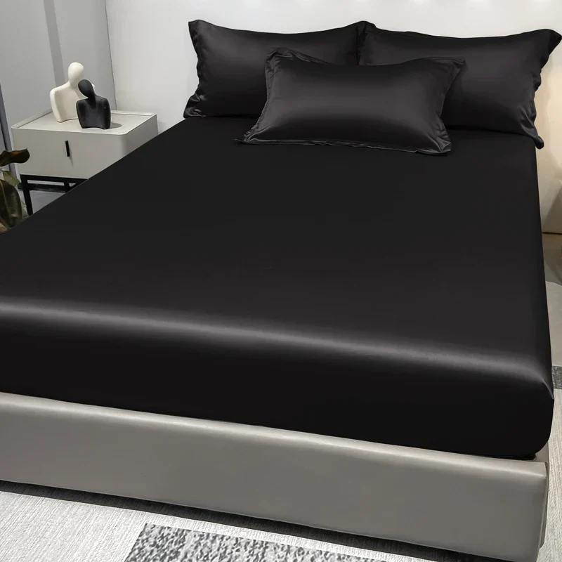 CALMERA GENTLUX – Soft Ice Silk Satin Fitted Sheet for Luxurious Comfort - Image 19