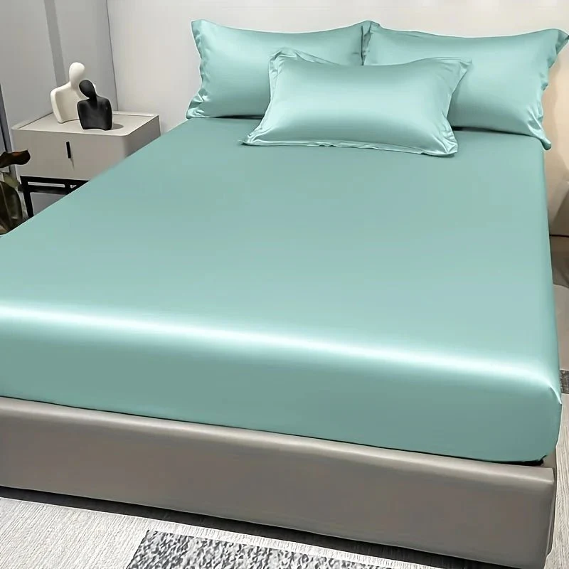 CALMERA GENTLUX – Soft Ice Silk Satin Fitted Sheet for Luxurious Comfort - Image 21