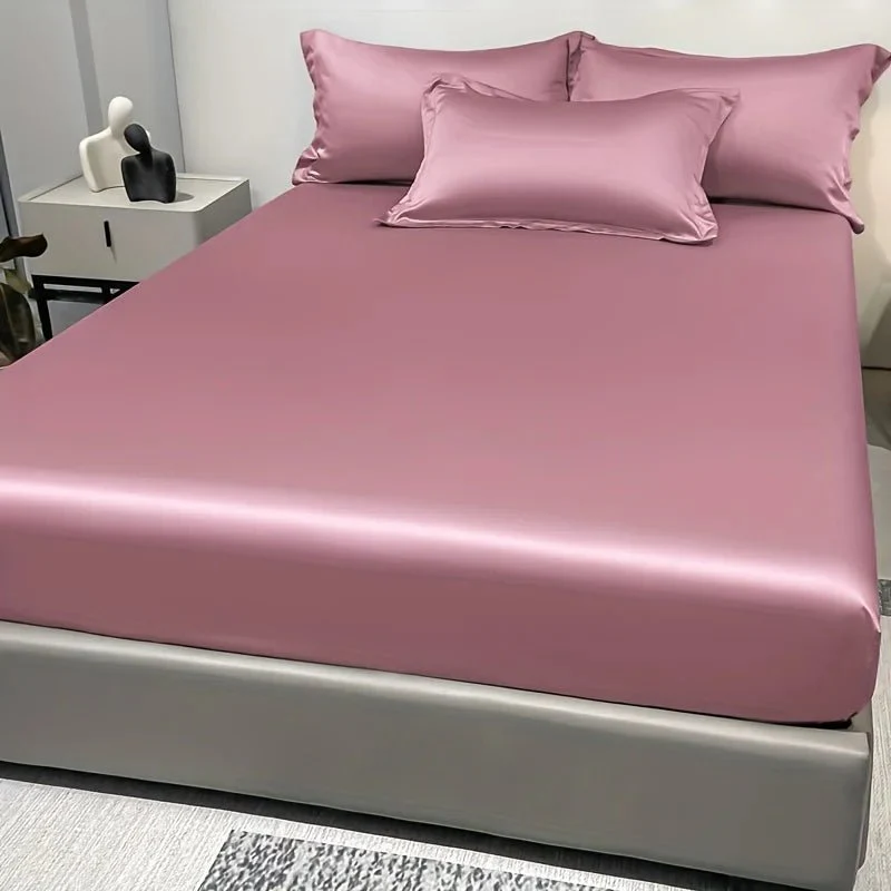 CALMERA GENTLUX – Soft Ice Silk Satin Fitted Sheet for Luxurious Comfort - Image 8