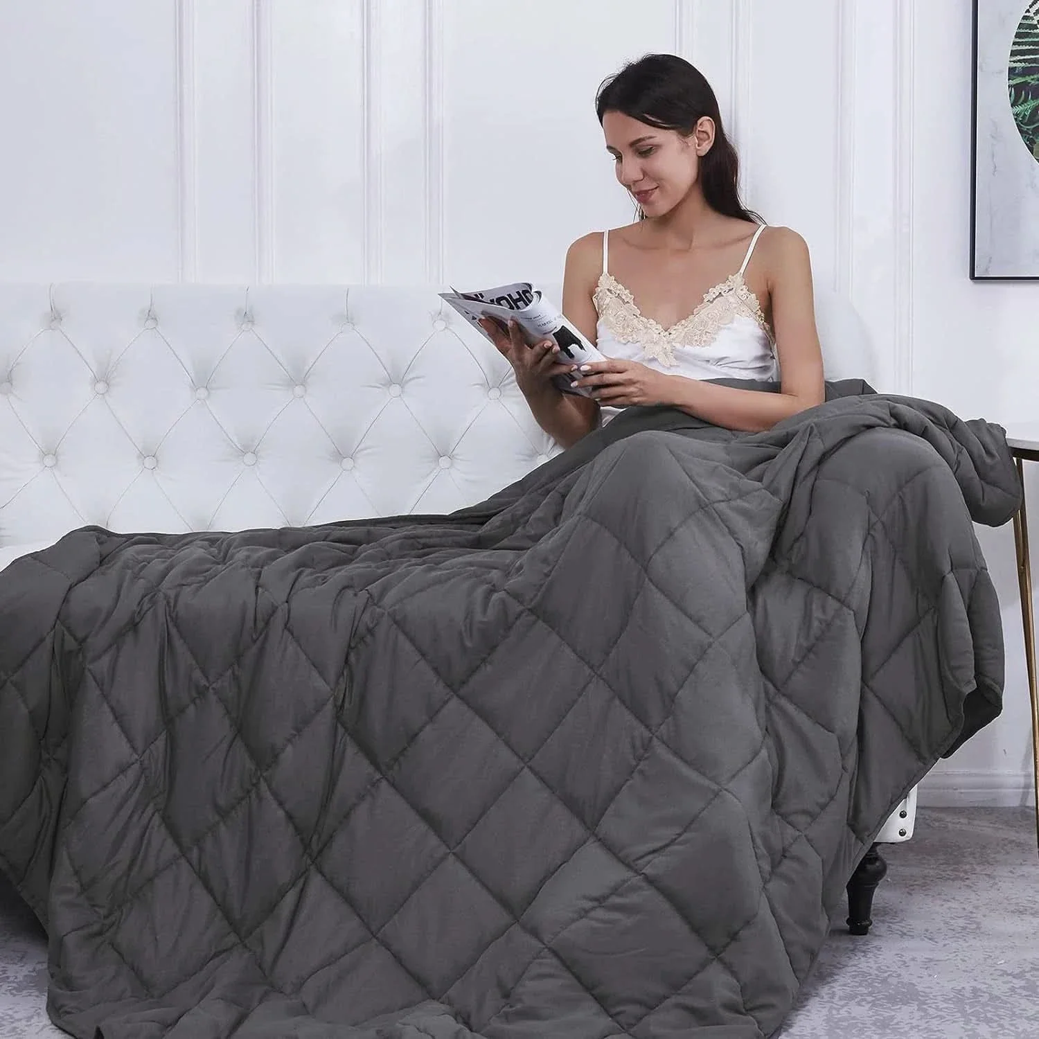 CalmiBlanket – Premium Cotton Weighted Blanket for Better Sleep - Image 5