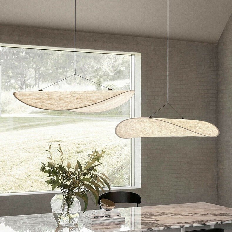 CALMLANTERN – Pendant lamp made of Japandi silk with LED-friendly design - Image 4