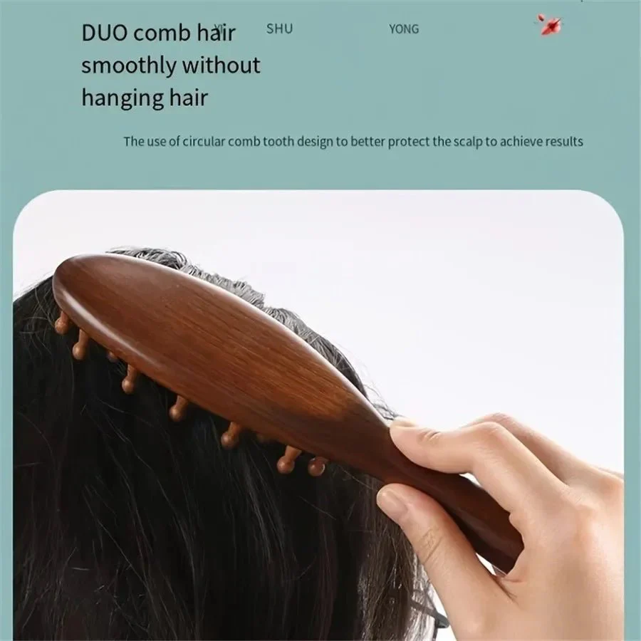 CALMROOT – Rosewood Massage Comb for Scalp Stimulation & Relaxation - Image 4
