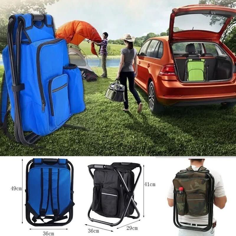 CAMOCHAIR PACK - 3-in-1 camouflage rucksack with folding chair & cooler compartment - Image 9