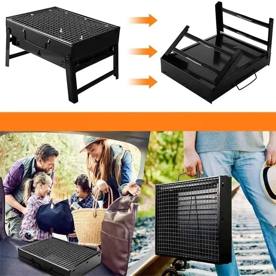 CAMPFLARE – Stainless Steel Charcoal Grill for Compact Outdoor Grilling - Image 4