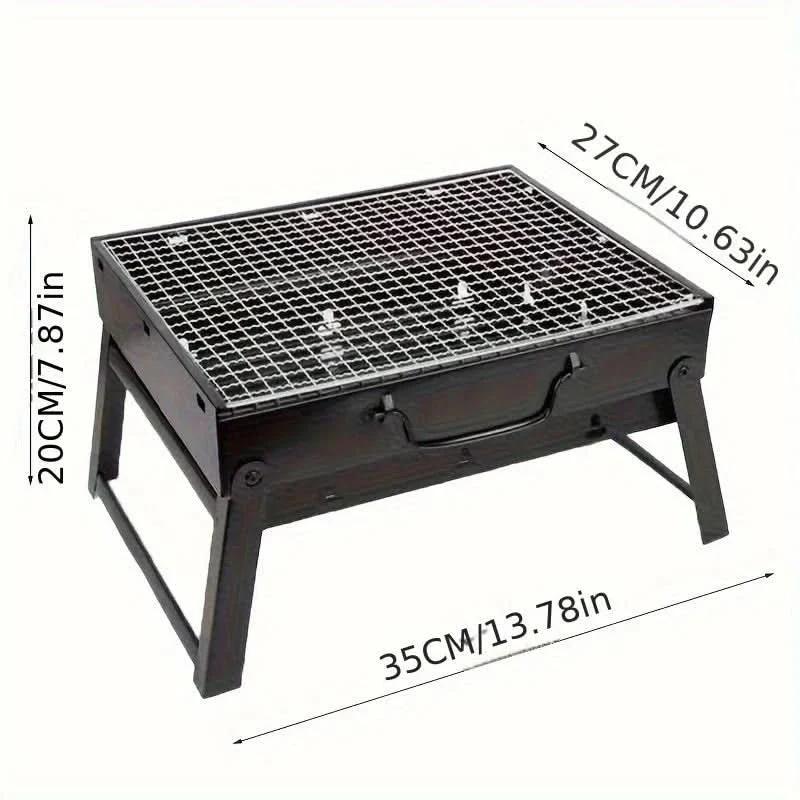 CAMPFLARE – Stainless Steel Charcoal Grill for Compact Outdoor Grilling - Image 6