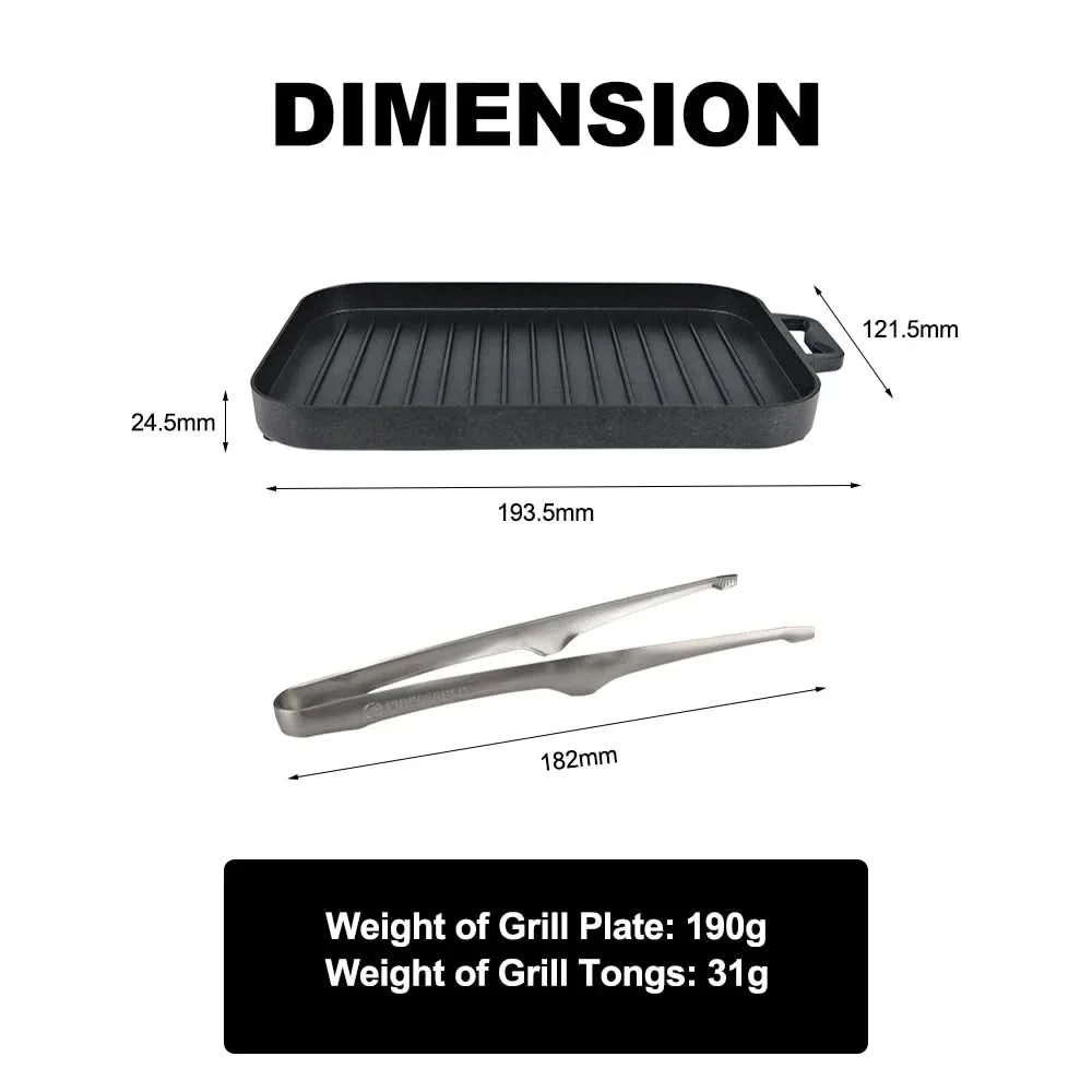 CAMPMASTER – Small Grill Plate Set for Portable Outdoor Cooking - Image 10