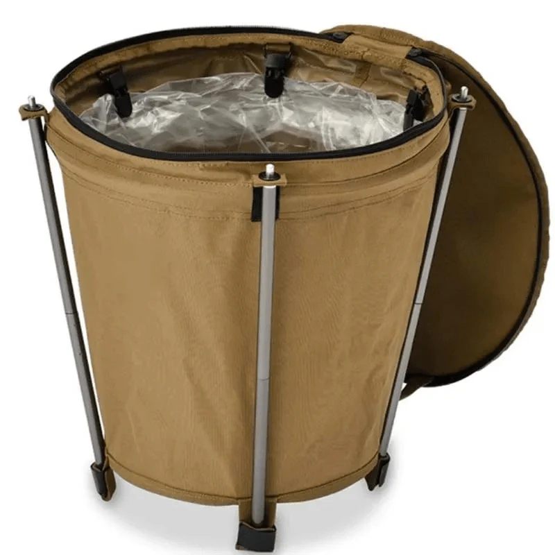 CAMPTRASH BIN - Foldable camping bin made of Oxford fabric with 20 litre capacity & PVC lining - Image 8