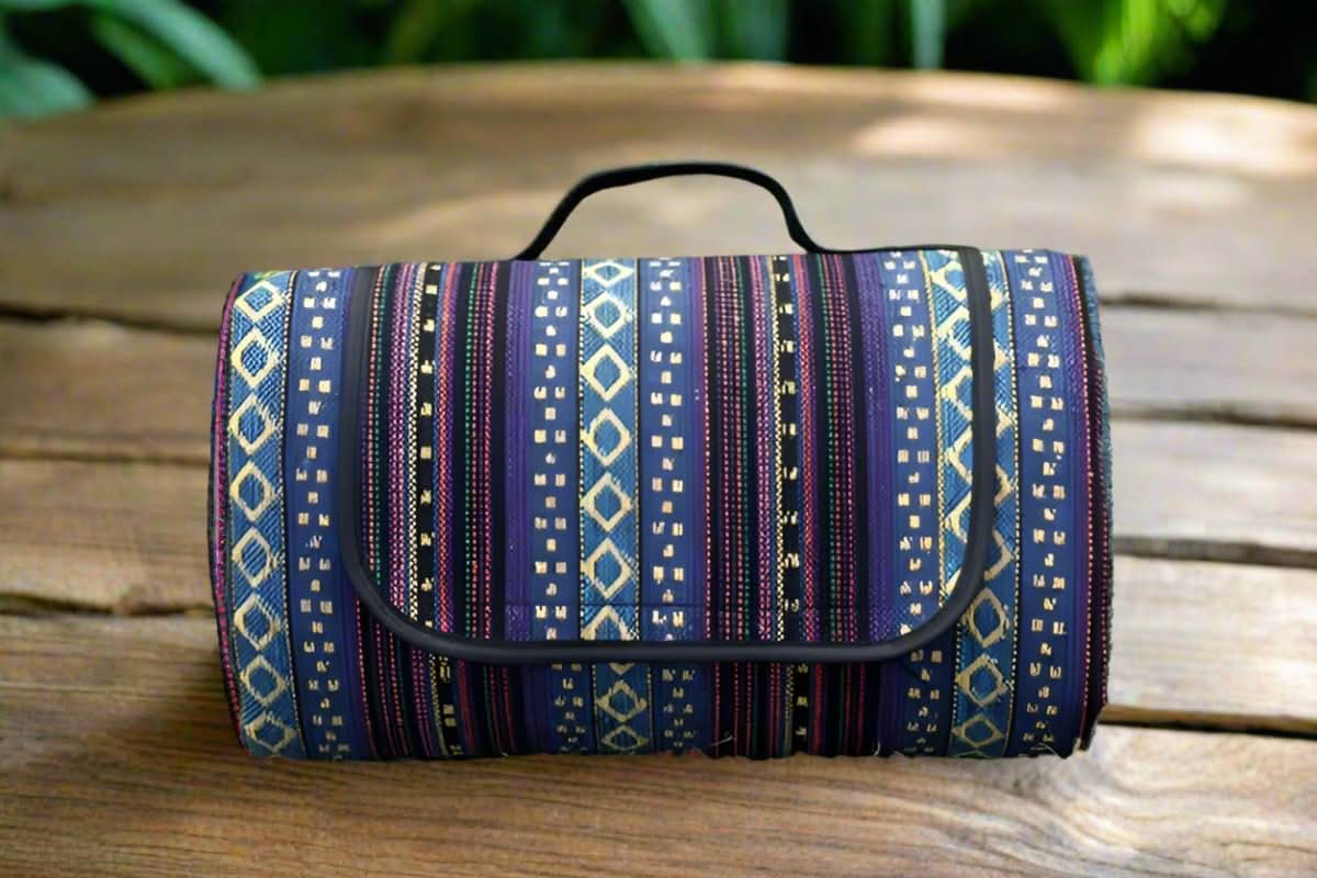 CAMPVIBE BLANKET - Waterproof picnic mat in ethnic style for camping & outdoor comfort - Image 10