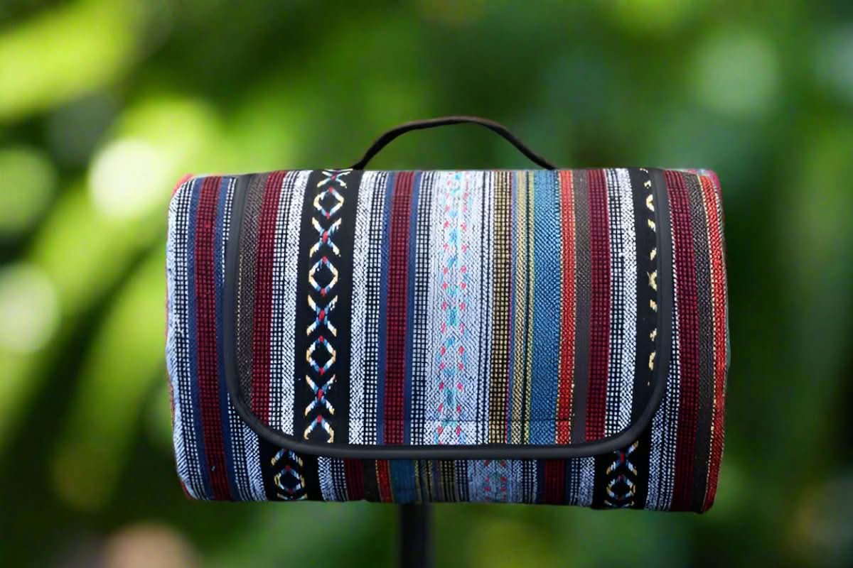 CAMPVIBE BLANKET - Waterproof picnic mat in ethnic style for camping & outdoor comfort - Image 13