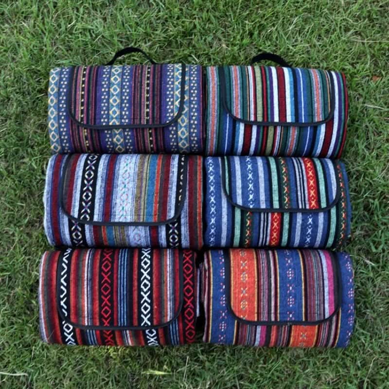 CAMPVIBE BLANKET - Waterproof picnic mat in ethnic style for camping & outdoor comfort - Image 4