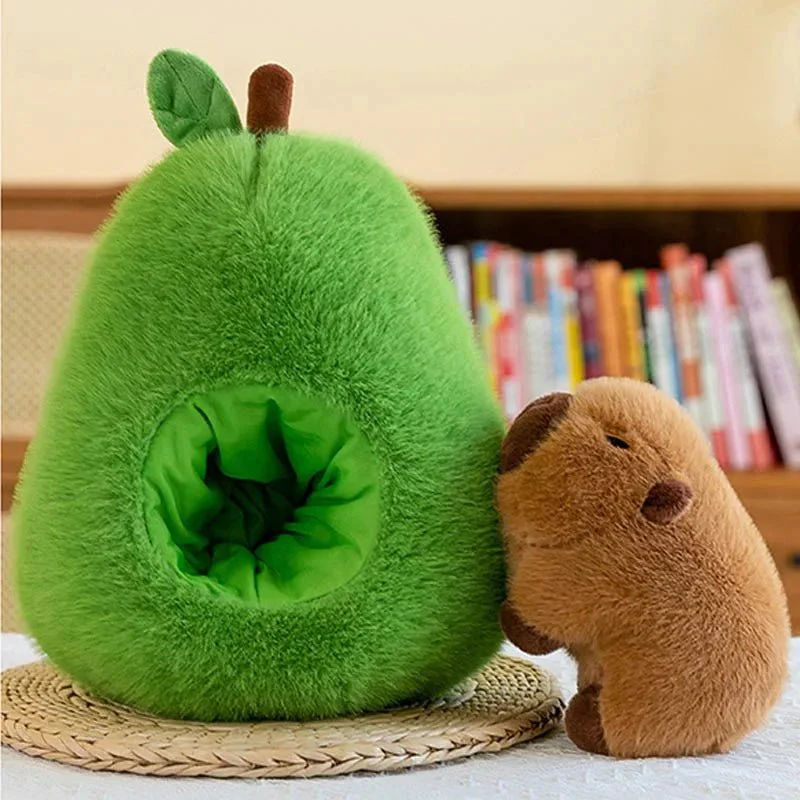 CAPYCOZY – 2-in-1 Plush Toy Baby Avocado Capybara Stuffed Animals for Children