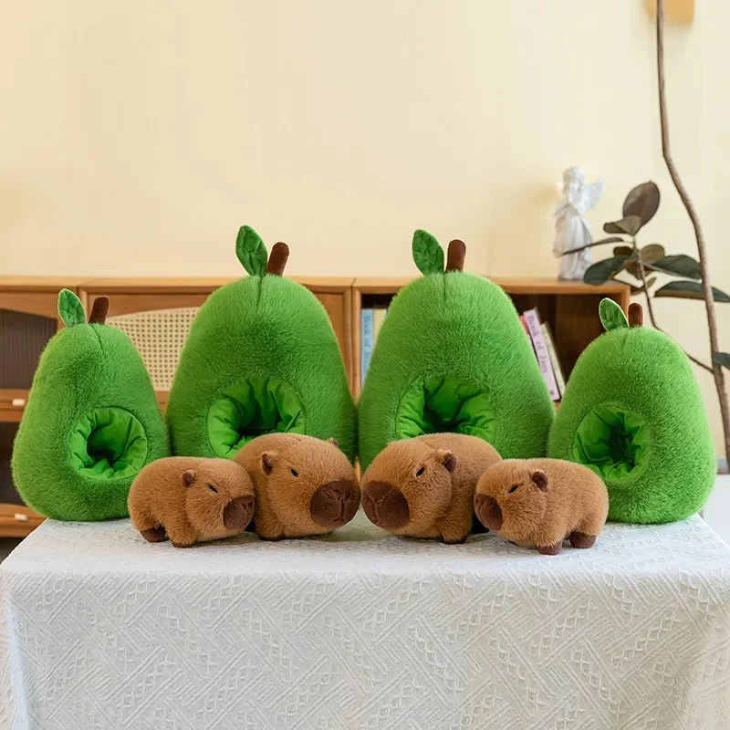 CAPYCOZY – 2-in-1 Plush Toy Baby Avocado Capybara Stuffed Animals for Children - Image 5