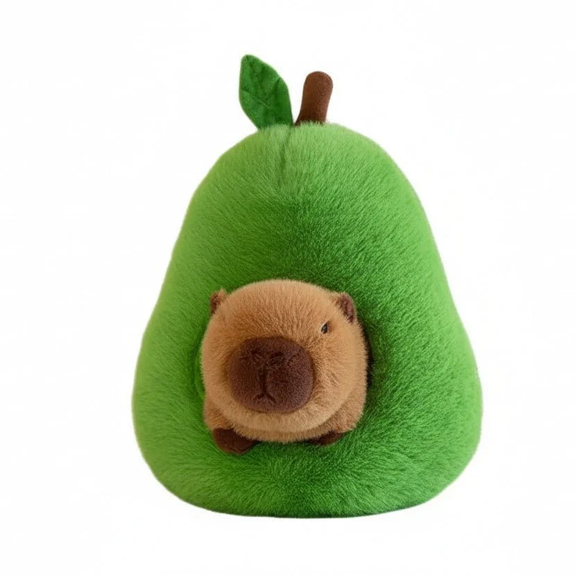 CAPYCOZY – 2-in-1 Plush Toy Baby Avocado Capybara Stuffed Animals for Children - Image 7