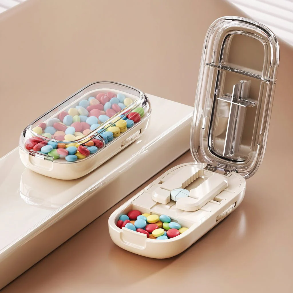 CAREEDGE – Safe Pill Cutter with Invisible Storage Box - Image 3