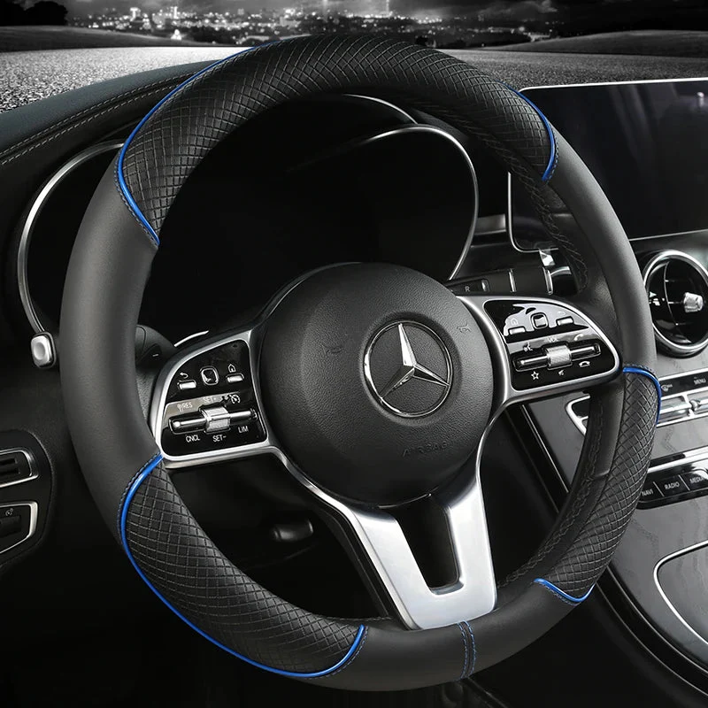 CARLUX – Premium steering wheel cover made of artificial leather with diamond pattern - Image 5