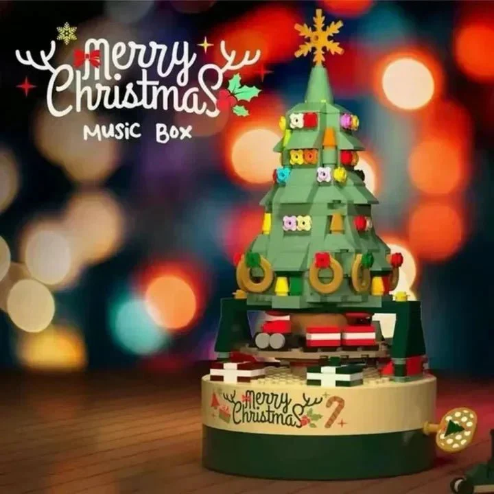 CAROLTREE – DIY Christmas Music Box with Christmas Tree Design and "We Wish You a Merry Christmas" Melody - Image 4