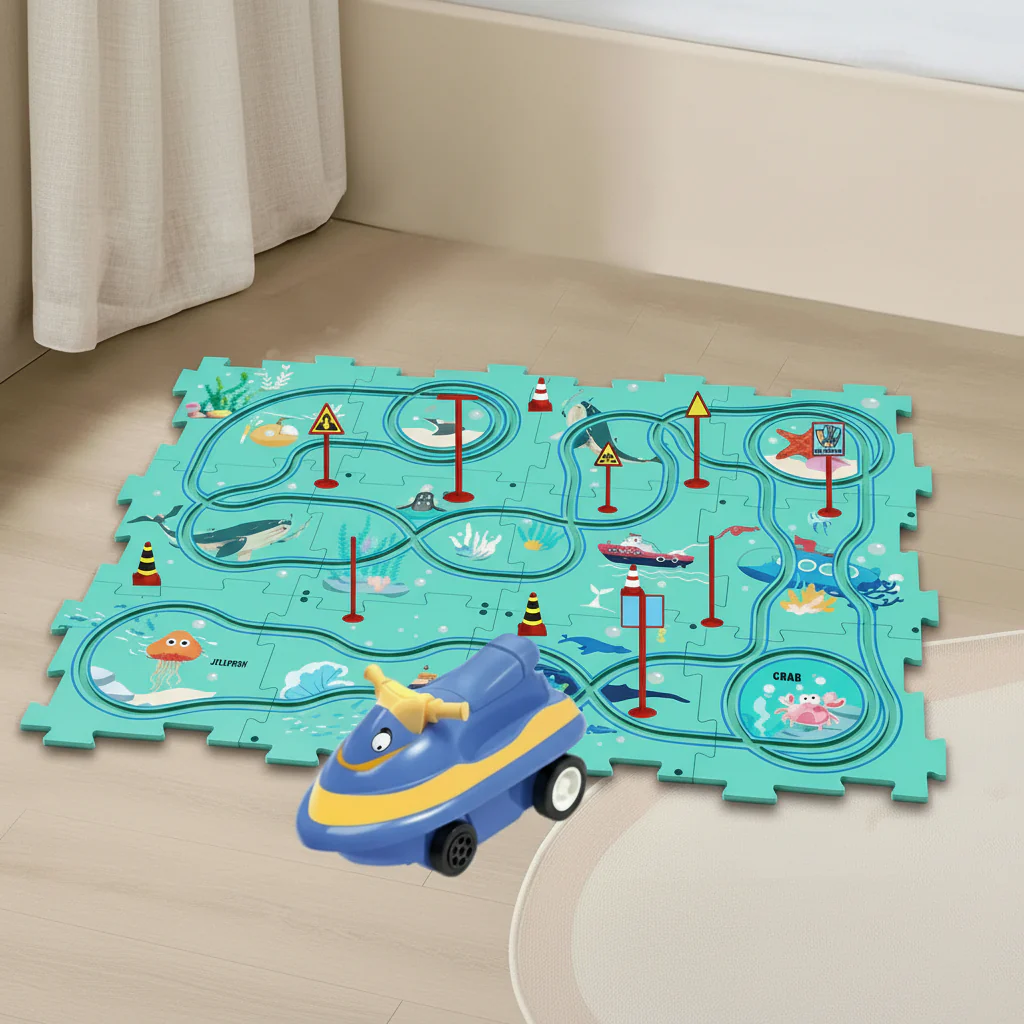 CarPuzzle - Creative race track puzzle with car for action-packed fun - Image 8