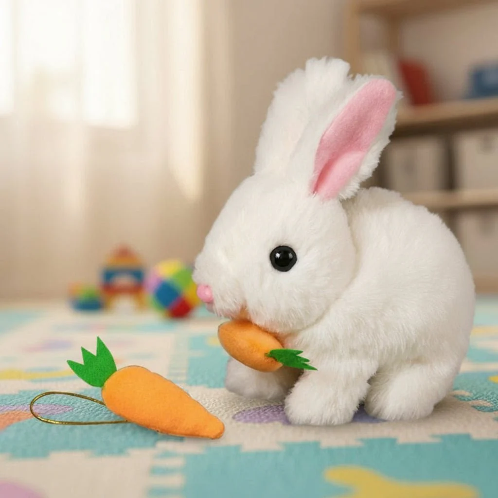CARROTTAIL – Electric plush rabbit that walks, wiggles & wags its tail