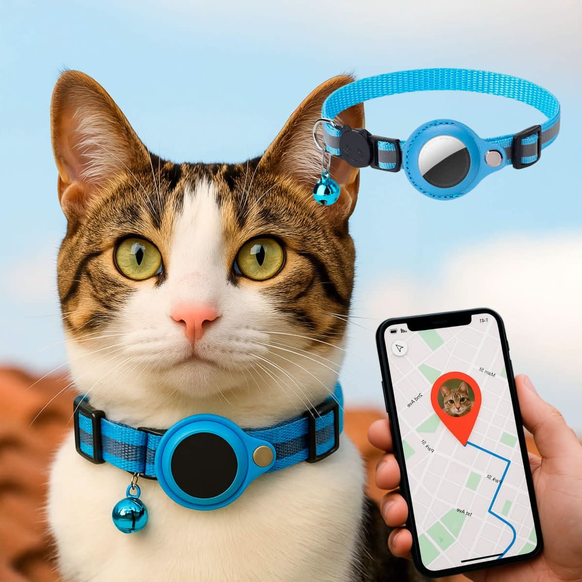 CATGUARD – GPS Collar for Cats with Reflective Design - Image 13