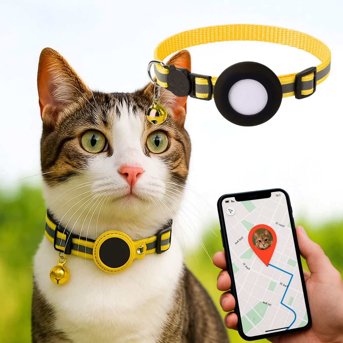 CATGUARD – GPS Collar for Cats with Reflective Design - Image 14