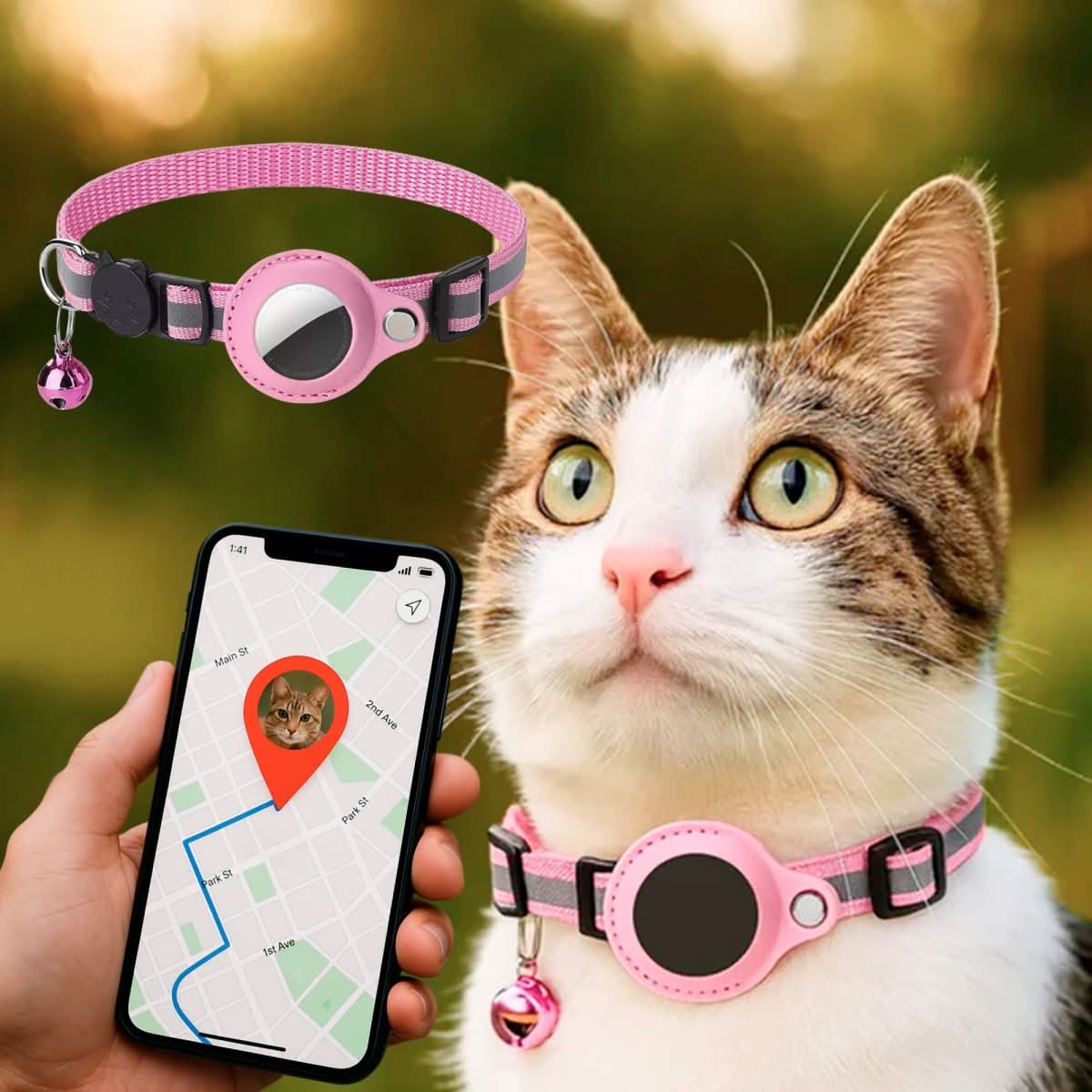 CATGUARD – GPS Collar for Cats with Reflective Design - Image 15