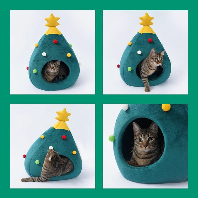 CATYPINE – Christmas Tree Cat Bed for a Cozy Winter Experience - Image 7