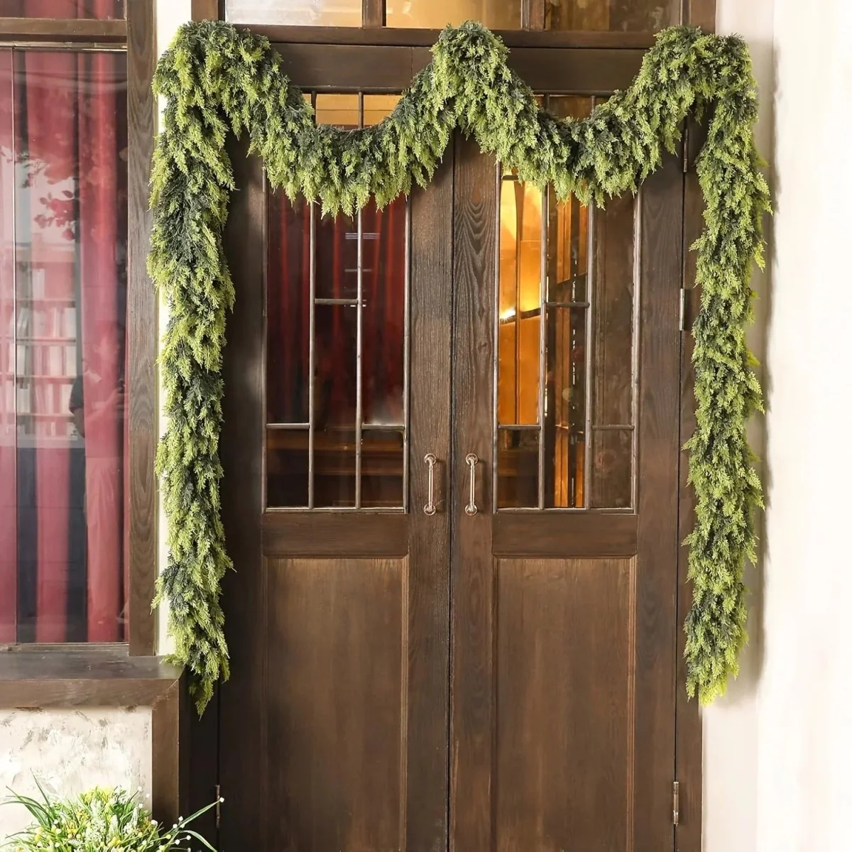 CEDAR LINE – Handmade Christmas Garland with Lush Cedar Needles - Image 5