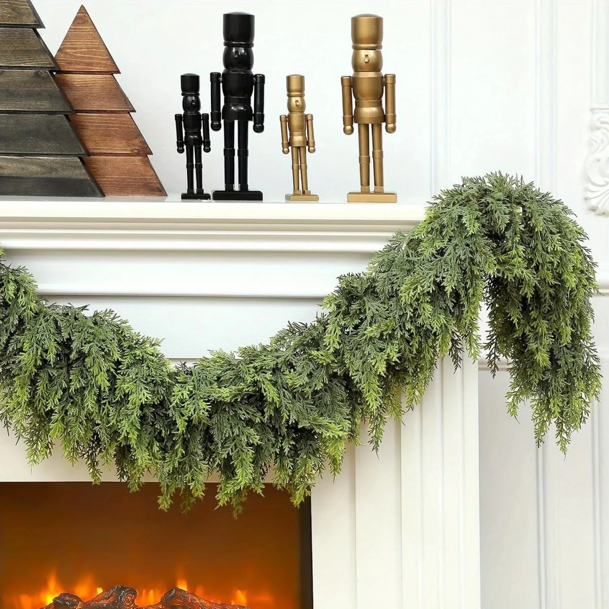 CEDAR LINE – Handmade Christmas Garland with Lush Cedar Needles - Image 6