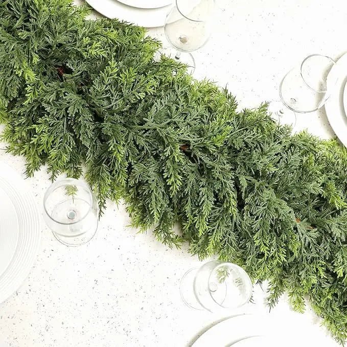 CEDAR LINE – Handmade Christmas Garland with Lush Cedar Needles - Image 8