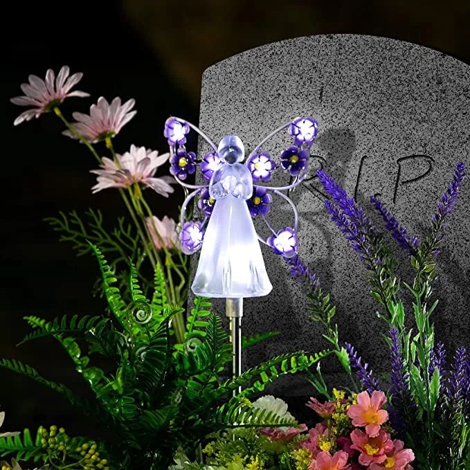CELESTIALRAY – Solar LED Angel Garden Light for peaceful outdoor decoration