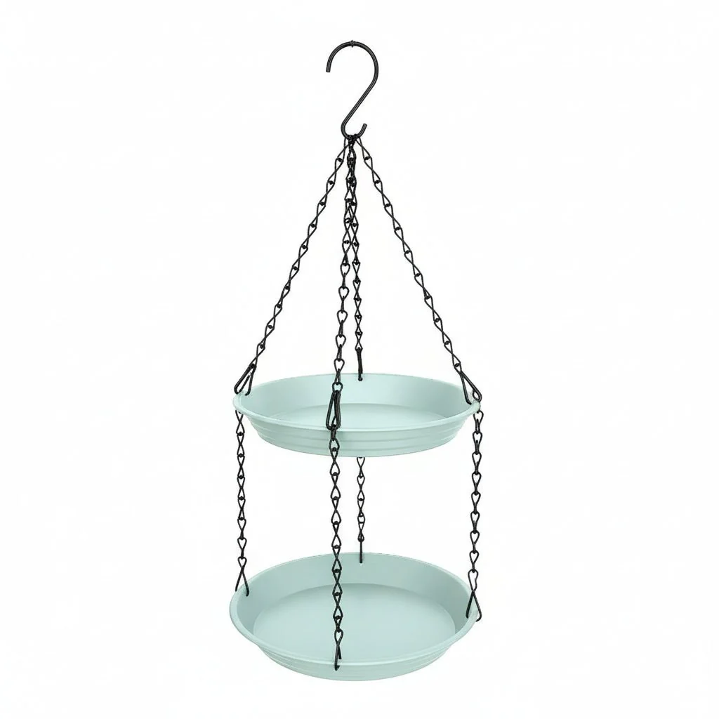 CHAINNEST – Hanging bird feeder with double plates and durable chain construction - Image 11