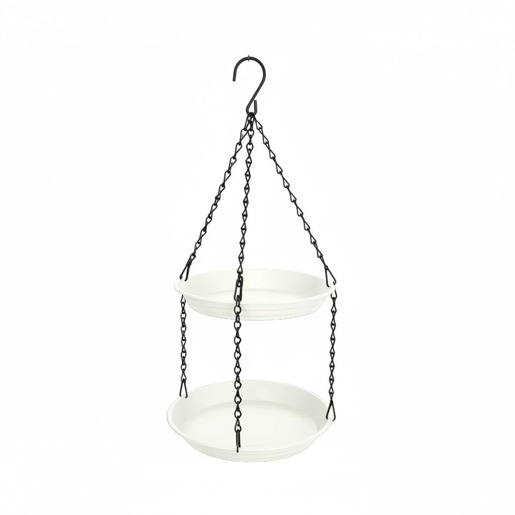 CHAINNEST – Hanging bird feeder with double plates and durable chain construction - Image 13