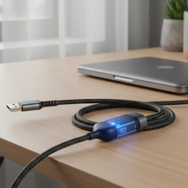 CHARGEGLOW – Transparent LED Fast Charging Cable (3-in-1)