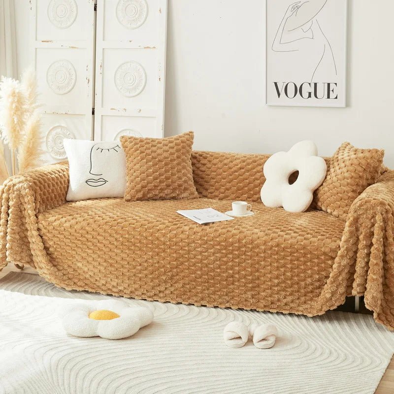 CHENILLO – Plush Chenille Sofa Cover with Anti-Scratch Protection - Image 3