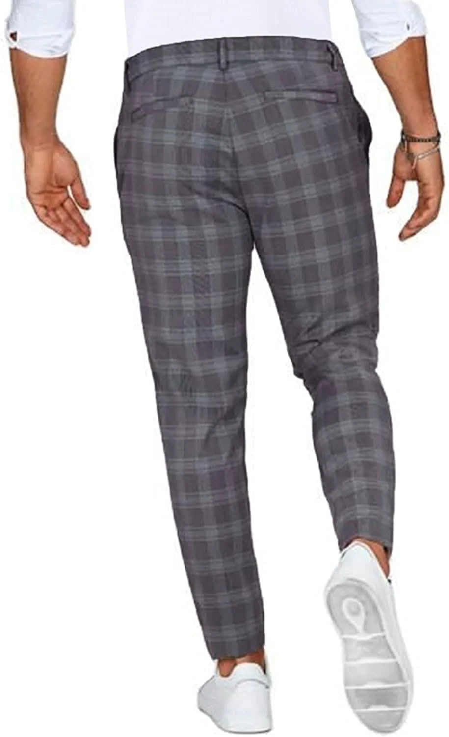 CHRIS CASUAL CHINO - Men's chinos with a checked pattern for stylish looks - Image 8