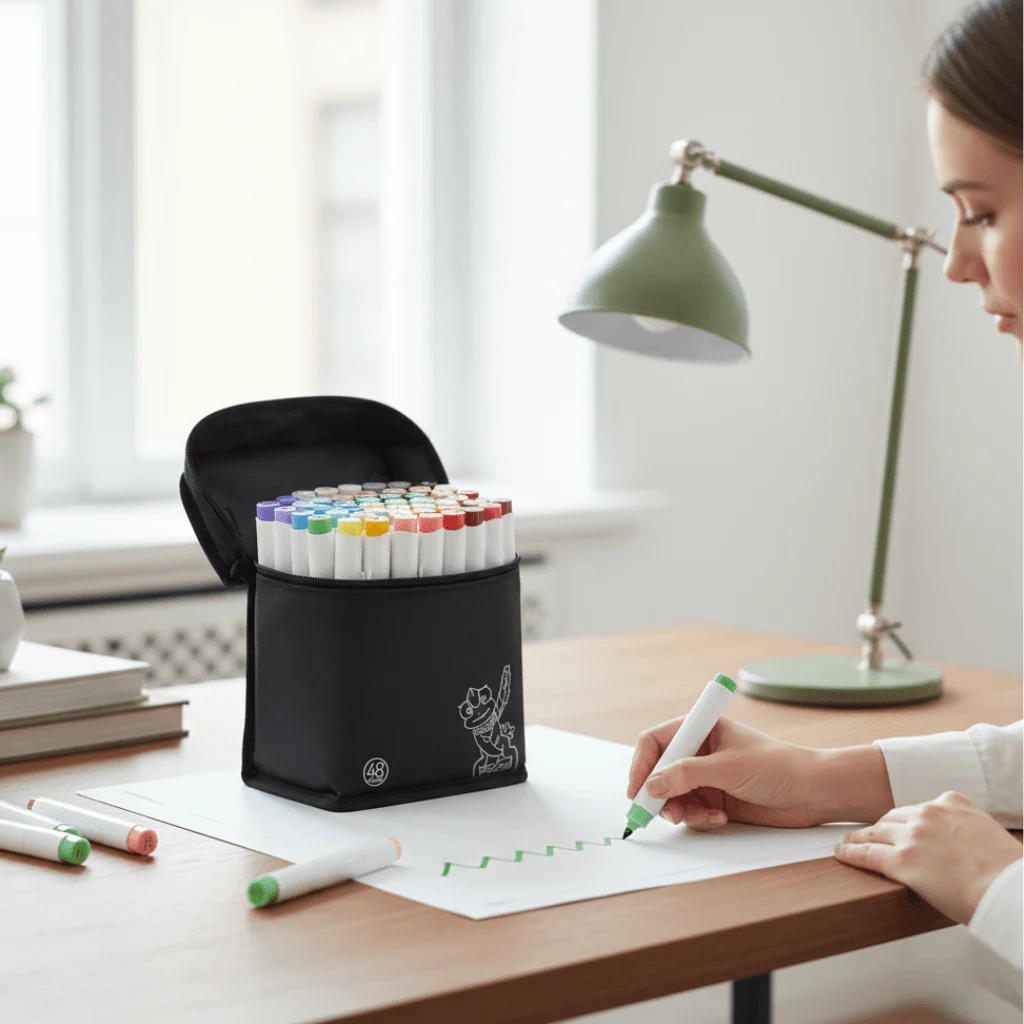 CHROMAFLEX – Pen set with 48 vibrant inks for sketching and shading - Image 3