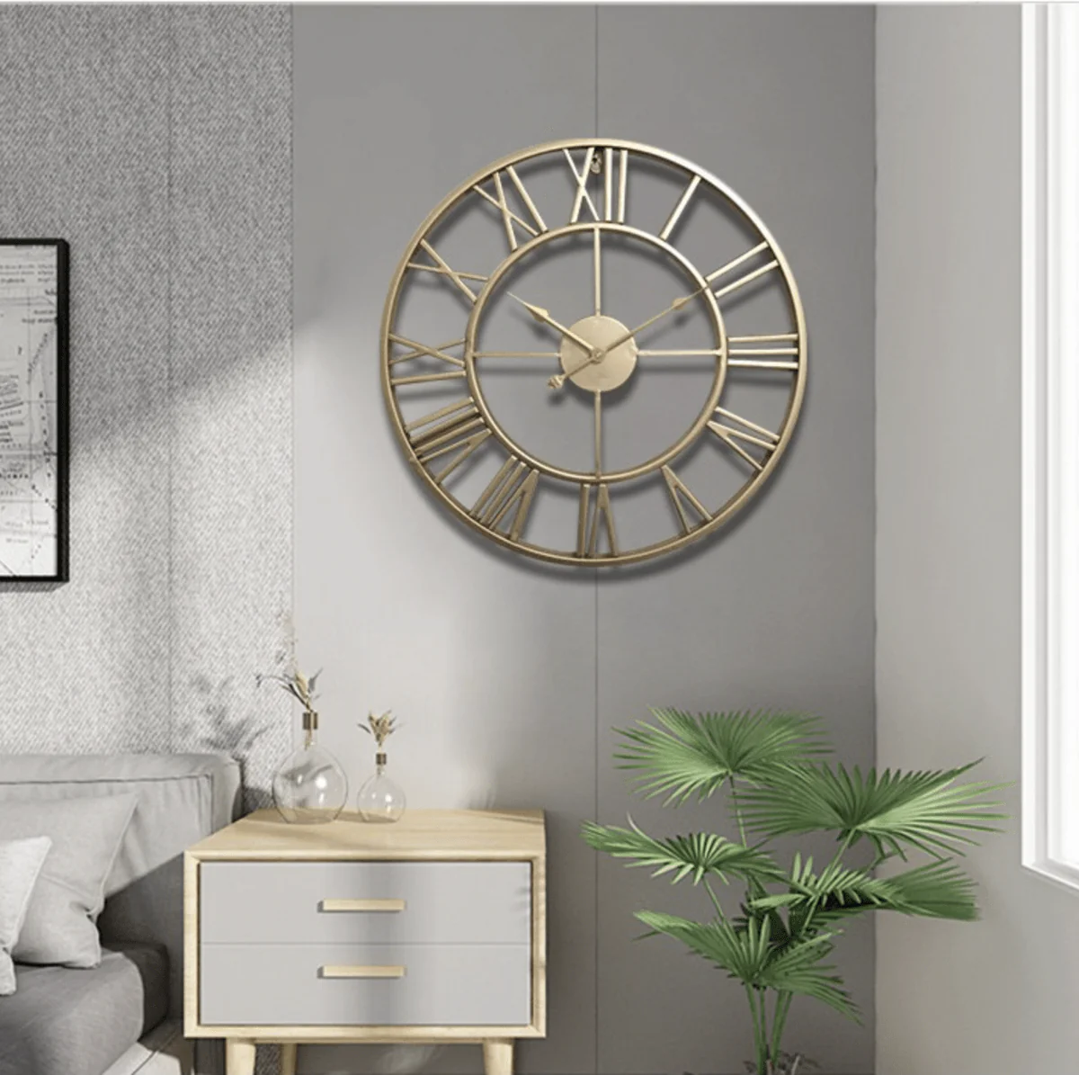 CHRONORA – Skeleton Wall Clock Made of Wrought Iron with Silent Movement - Image 3