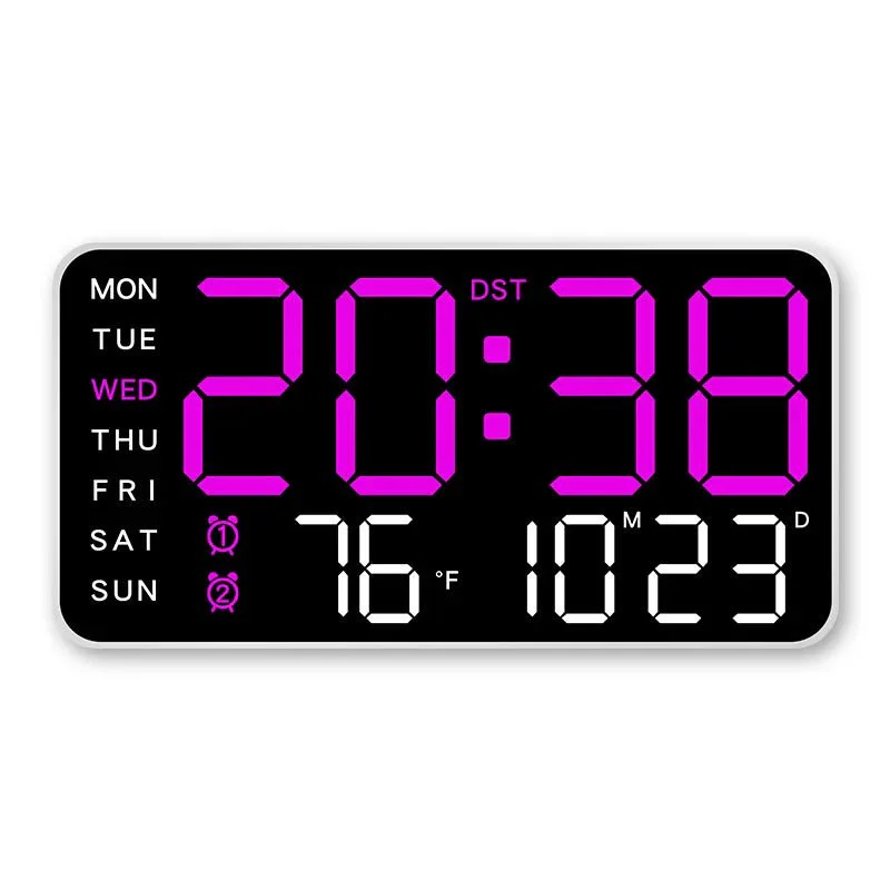 CHRONOWALL – Digital Wall Clock with Remote Control, Dual Alarm & Temperature Display - Image 12