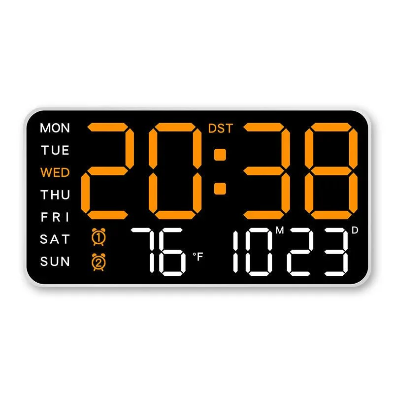 CHRONOWALL – Digital Wall Clock with Remote Control, Dual Alarm & Temperature Display - Image 13