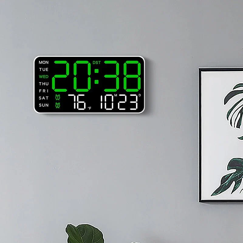CHRONOWALL – Digital Wall Clock with Remote Control, Dual Alarm & Temperature Display - Image 5