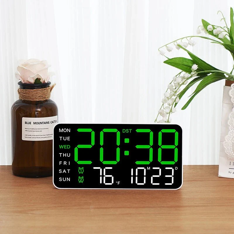 CHRONOWALL – Digital Wall Clock with Remote Control, Dual Alarm & Temperature Display - Image 7