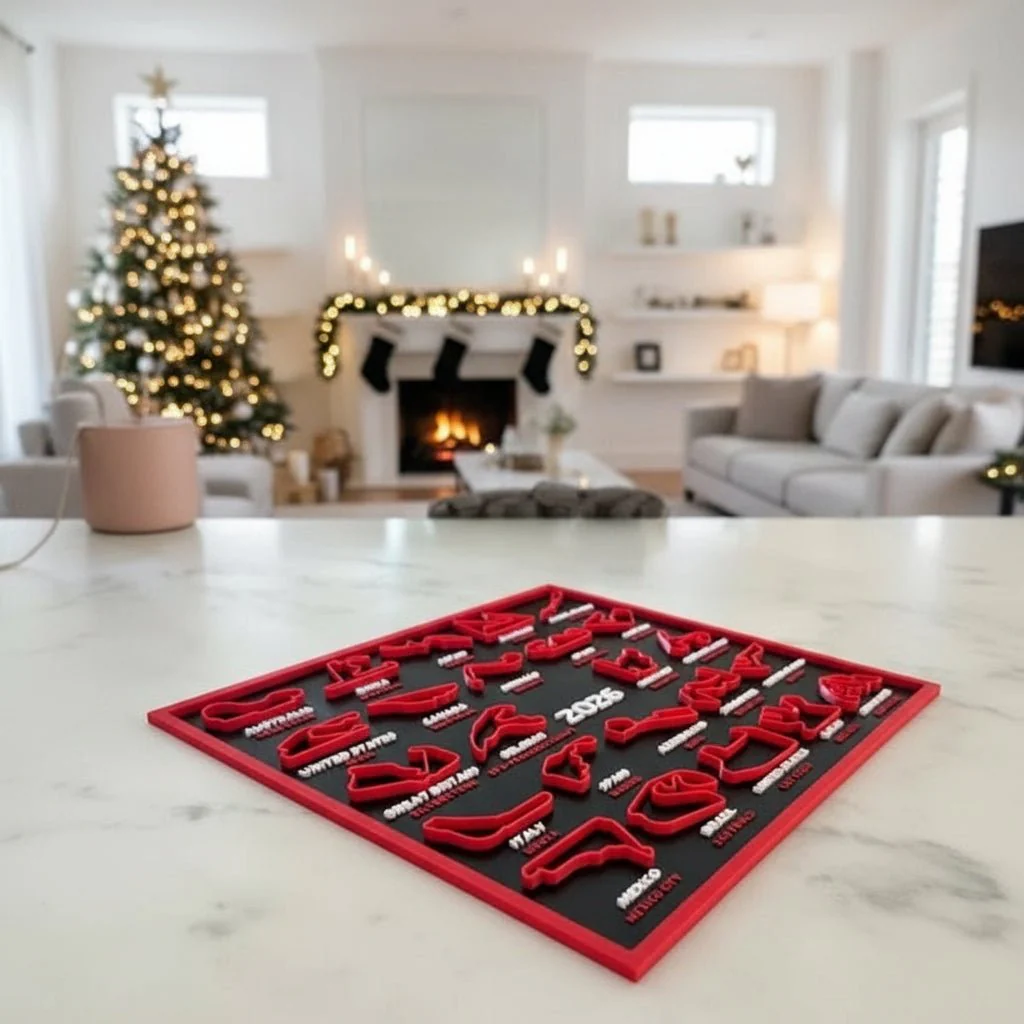 CIRCUIT CAL – 3D-Printed Racing Calendar for the 2026 Season