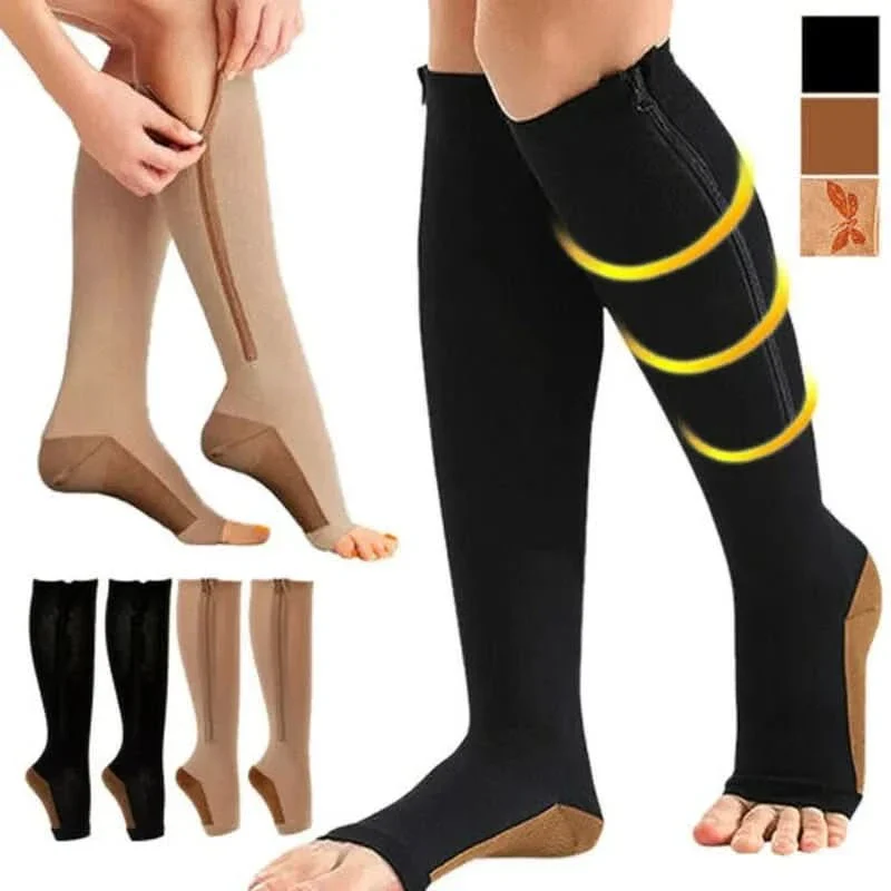 CIRCULARELIEF – Compression Socks with Zipper for Support and Relief - Image 3